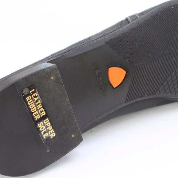 Attilio Giusti Leombruni Black Leather Front Strap Ballet Flats:Size EU41/US11 - Picture 7 of 7